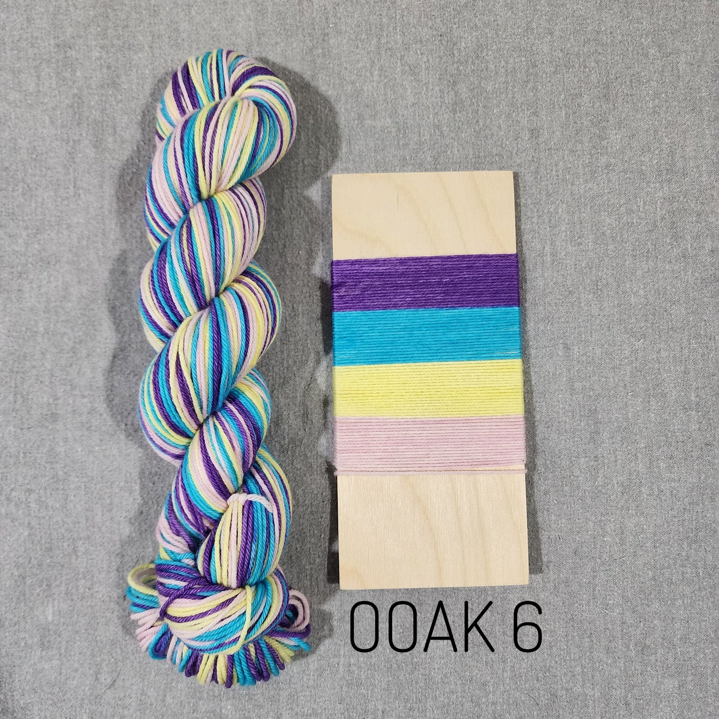Ready To Ship ~ One Of A Kind Tough & Cozy DK Self Striping