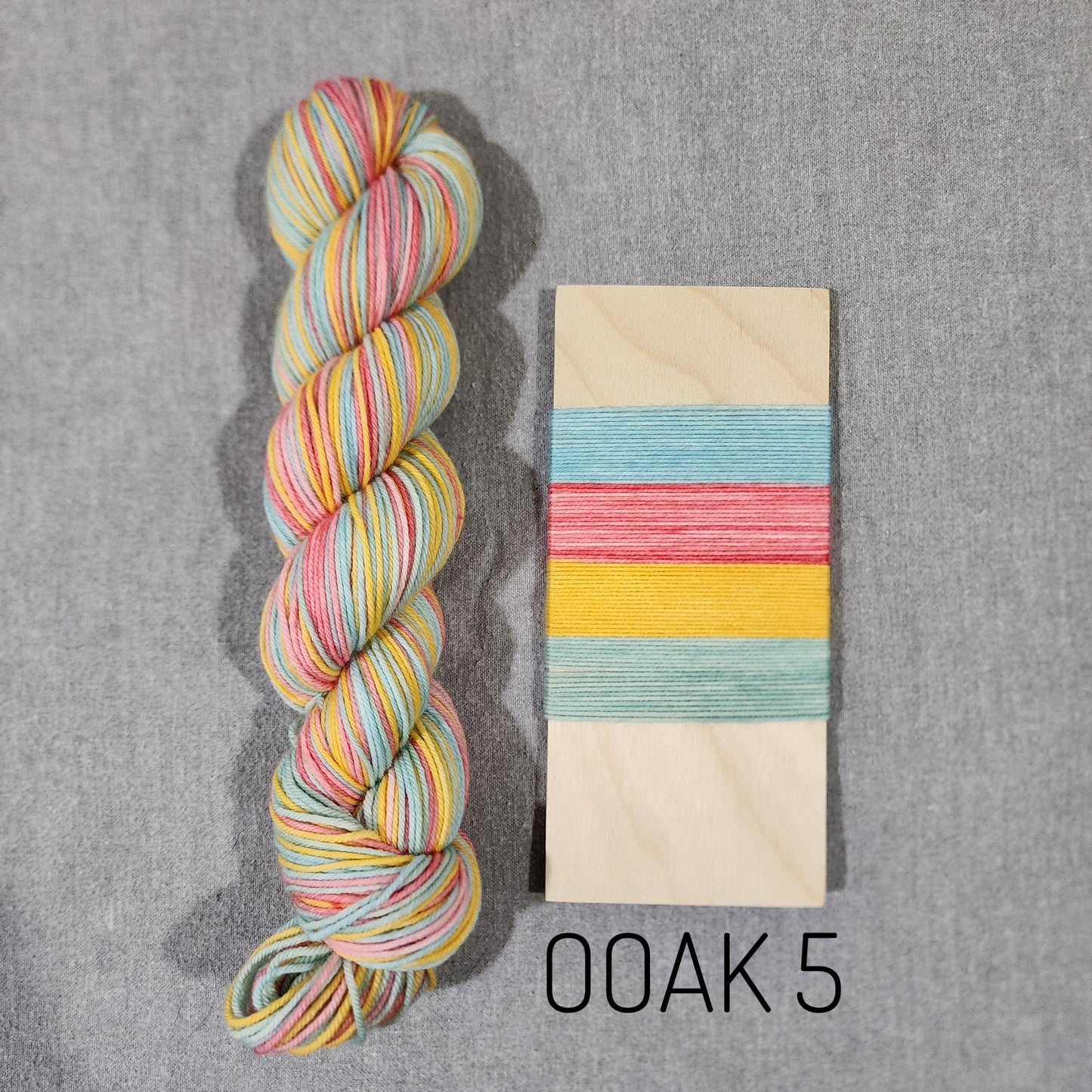 Ready To Ship ~ One Of A Kind Tough & Cozy DK Self Striping