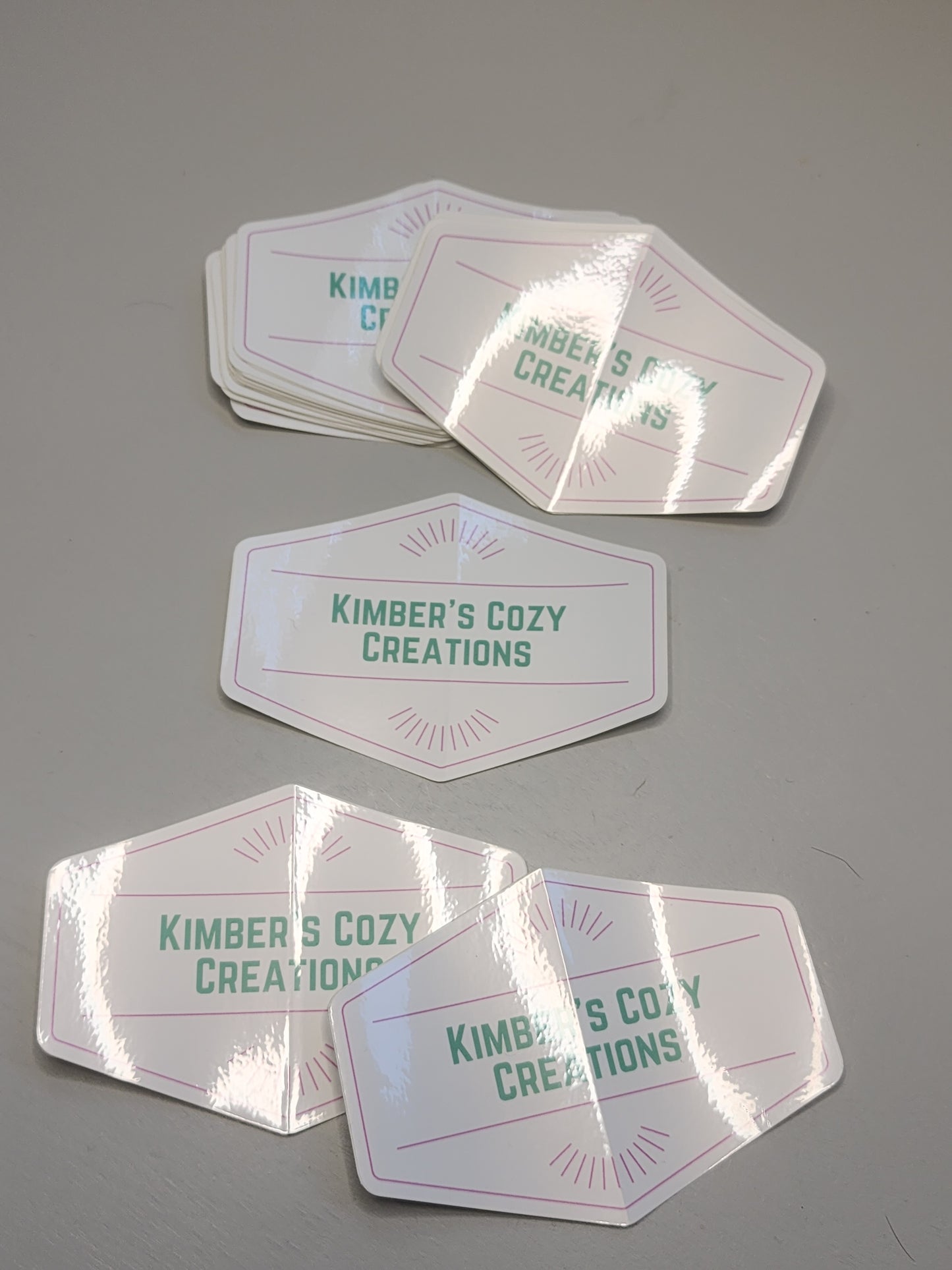 Kimber's Cozy Creations vinyl stickers
