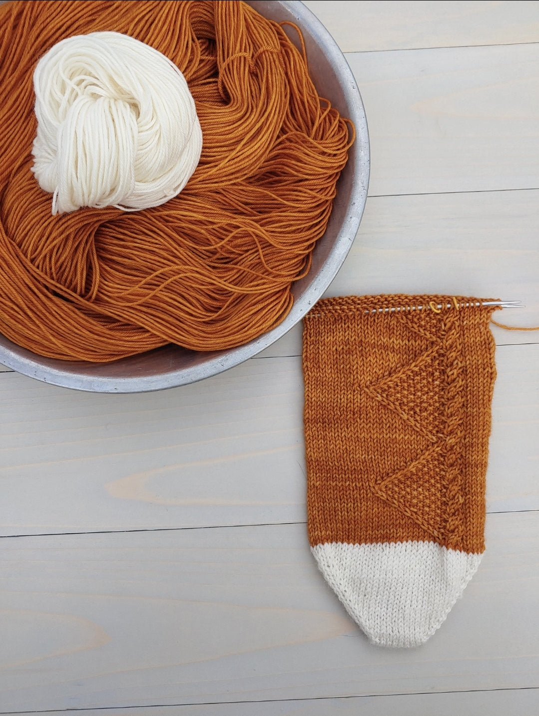 Piece of the Pie sock pattern