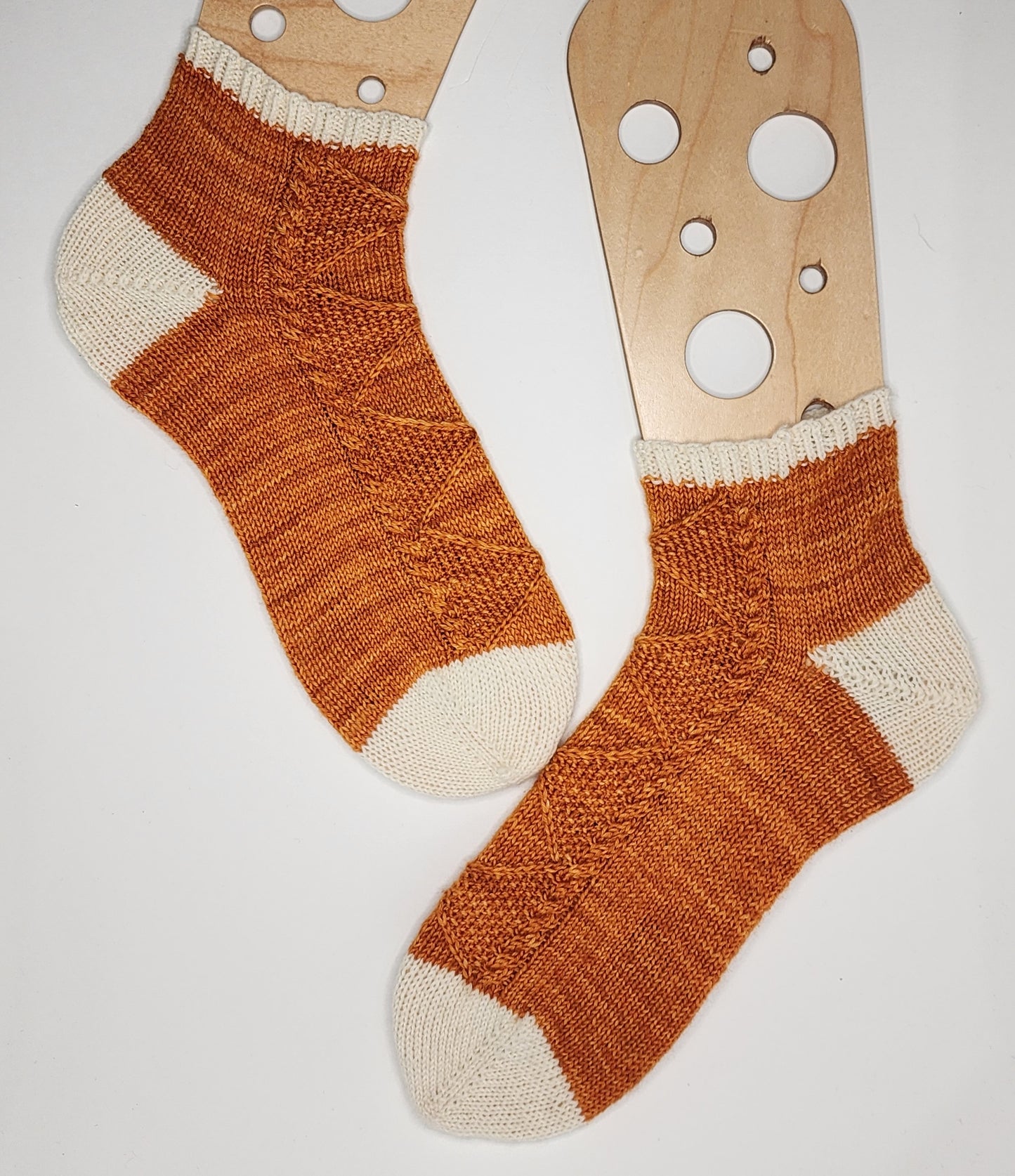 Piece of the Pie sock pattern