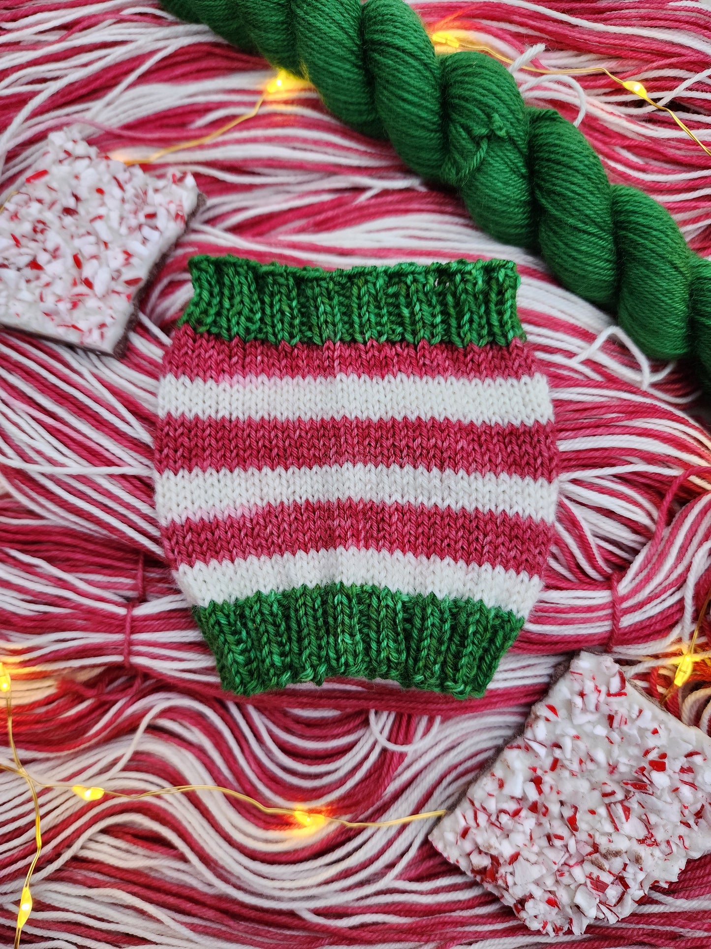 Ready to Ship - Candy Cane Forest (self striping)