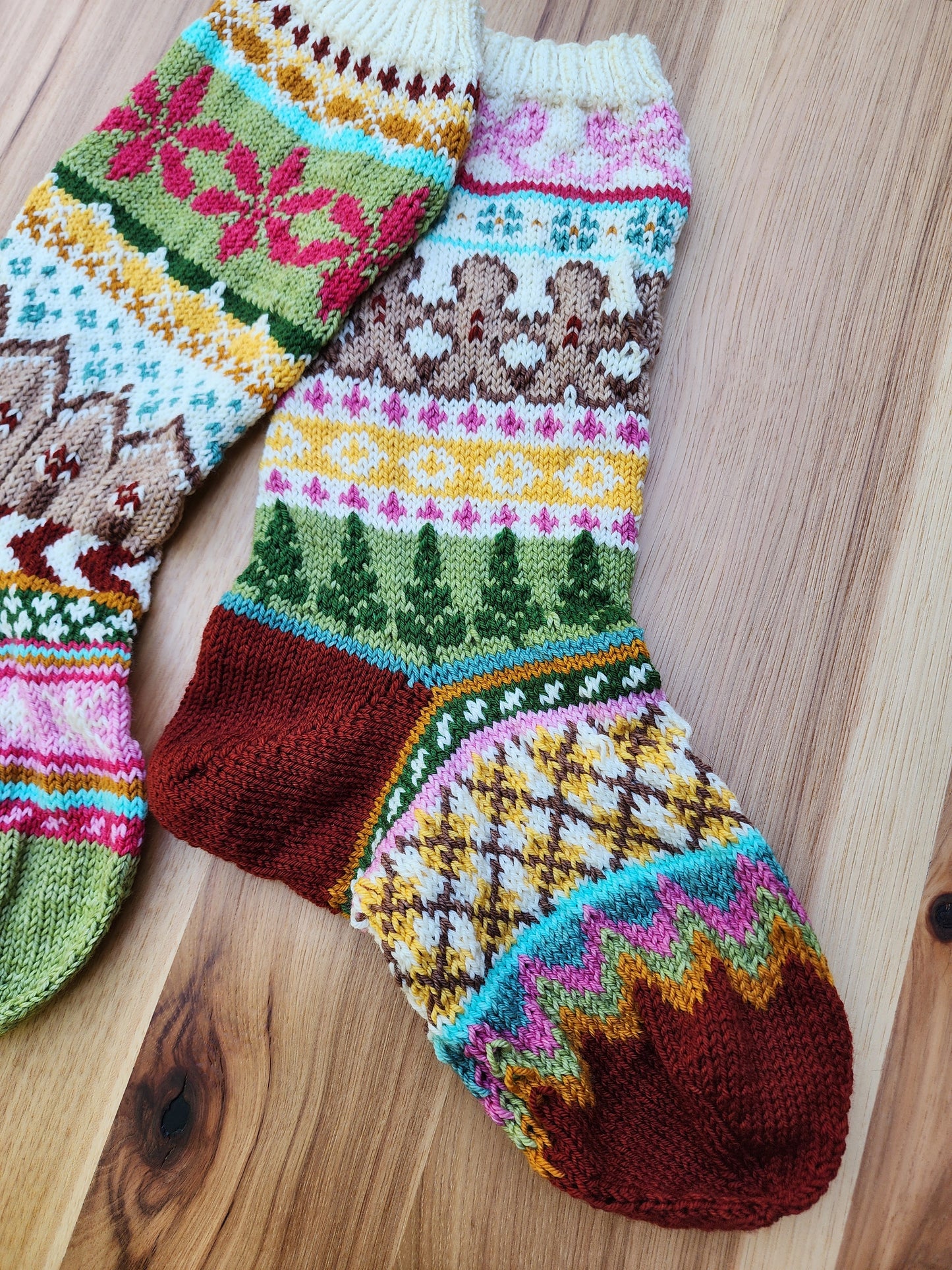 Cozy Colorwork Christmas Stockings Kit PREORDER