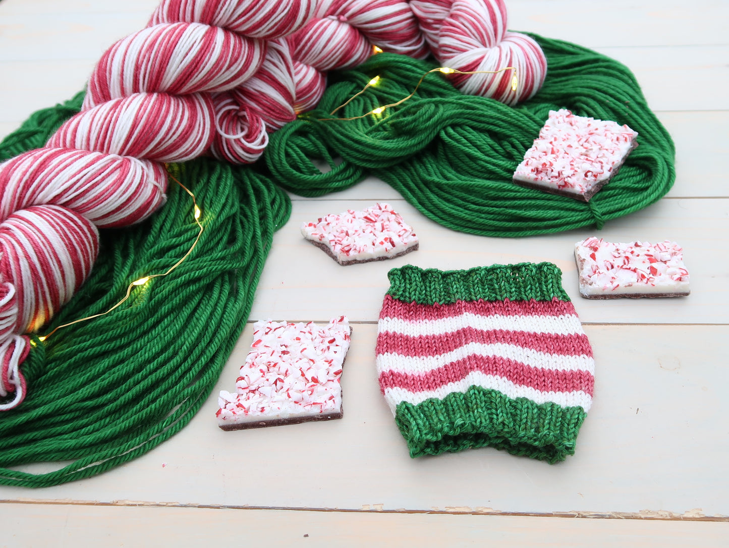 Ready to Ship - Candy Cane Forest (self striping)