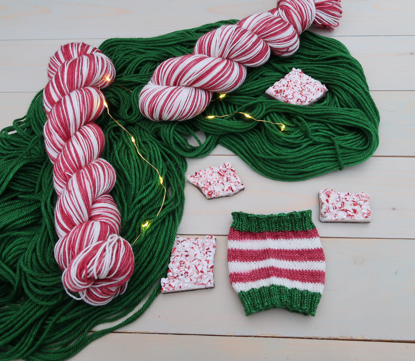 Ready to Ship - Candy Cane Forest (self striping)