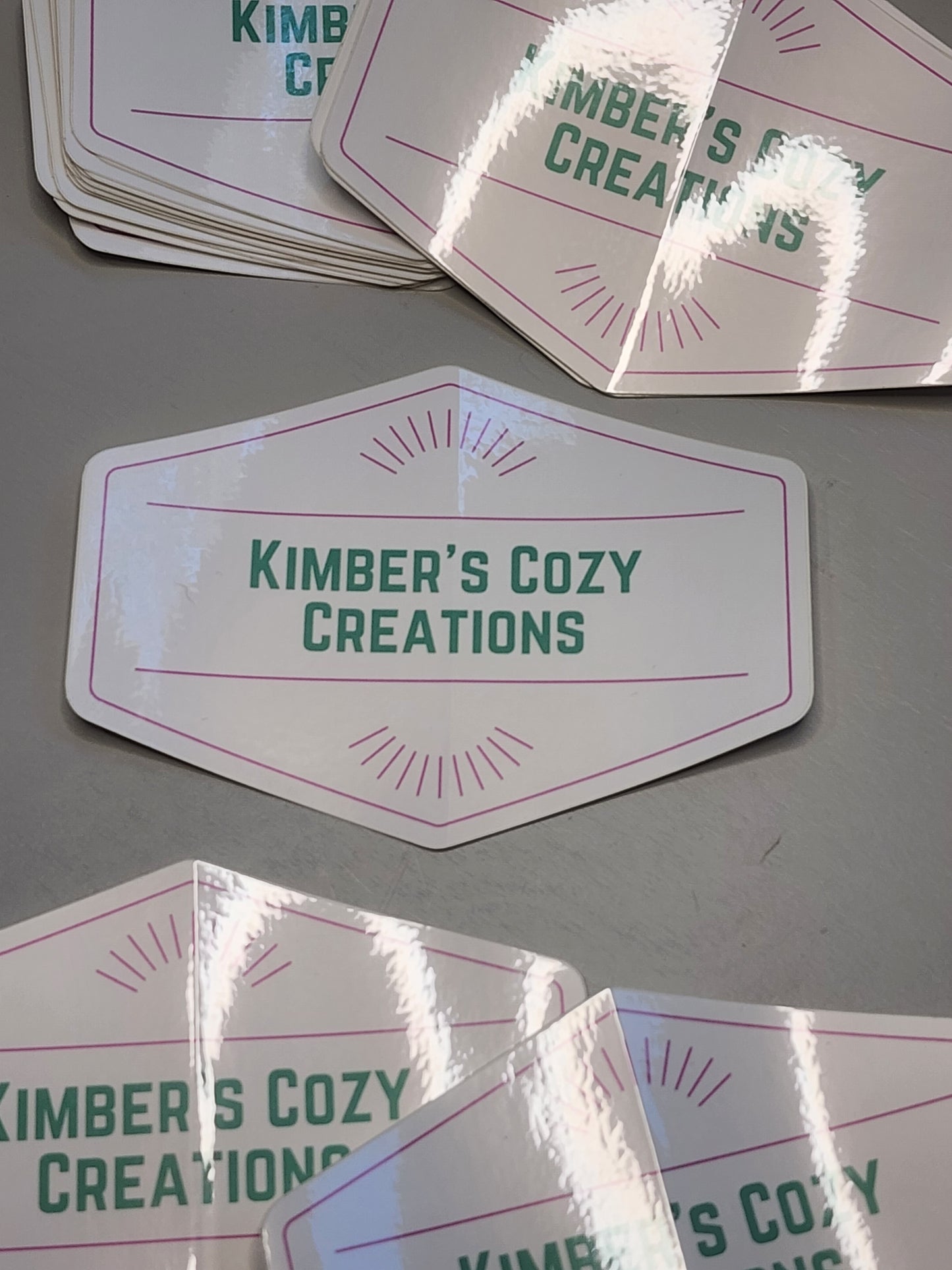 Kimber's Cozy Creations vinyl stickers